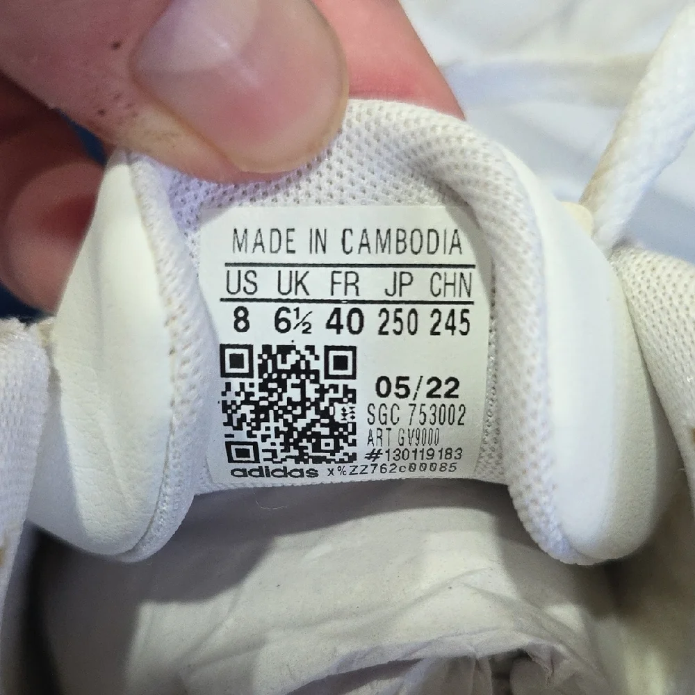 Adidas White Sneakers Court Platform Sz 8 NWT Basketball Skateboard - Picture 3 of 8